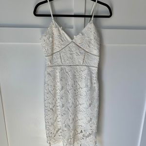 White lace dress